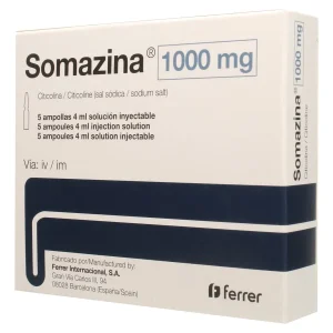 Citicoline 1000 mg 5 Ampul (Somazina – Ferrer Orijinal)