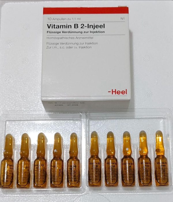 Vitamin B2-Injeel 1.1 ml Ampul (10'lu Kutu) – Heel Marka